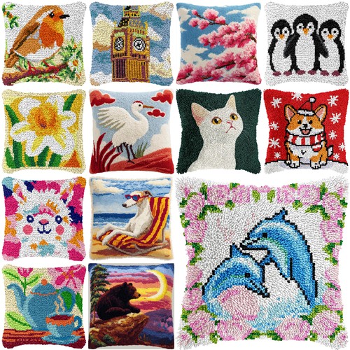 Latch hook kits - hook, pillowcase