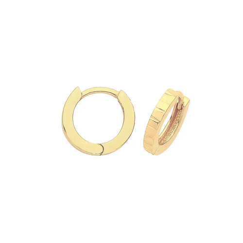 Hinged earrings 9ct - hinged, yellow