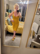 Mustard Bandage Dress Size 8