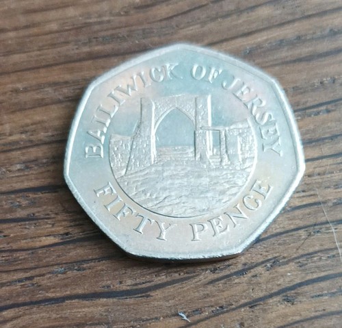 Jersey 50p coin - coin, bailiwick
