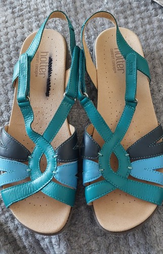 Hotter teal blue navy - , sandals