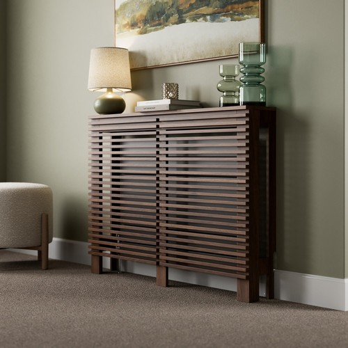 Radiator cover walnut modern - radiator,