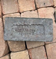 Imperial Ironstone Blue Staffordshire Bricks Victorian Jubilee Date 1837-1887