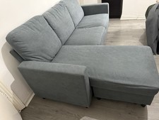L shaped Modular grey corner sofa