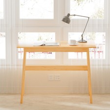 Computer Desk Bamboo Writing