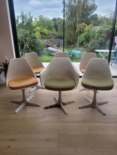 Original Tulip Chairs by Maurice Burke for Arkana, 1960s, Set of 6.