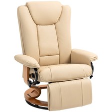 HOMCOM Faux Leather Recliner