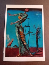 Salvador Dali Art Postcard