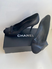 CHANEL, black court shoes