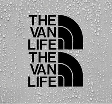2x The Van Life Sticker Decal