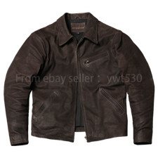 Men's Lapel Jacket 1930 Uncoated Smooth Goatskin Coat