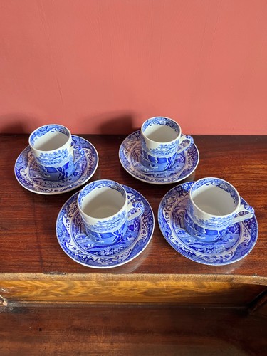 Four spode blue italian - four,