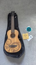 Luna Uke Bass Tattoo Spruce w/ Preamp & Gigbag