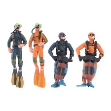 4 Pcs 1 Set PVC Desktop Decorations Decorative Mold Decorations