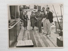 Deck Games St Briac Steamer Southern Railway France Cruise C Brown 1930s Photo