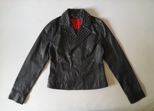 S OLIVER STUDDED REAL LEATHER