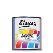 500ML Vehicle Car Chassis Black Enamel Paint Tough & Durable. Fast Drying Gloss