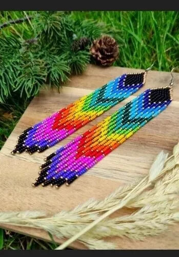 Tribal earrings native large - native,