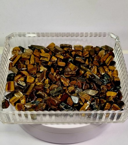 Tiger eye chips crystal stone - crystal,
