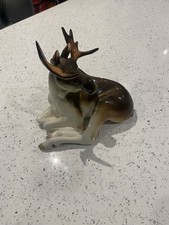 Lomonosov Russian Moose Elk Sitting Figurine good Condition Imperial USSR rare