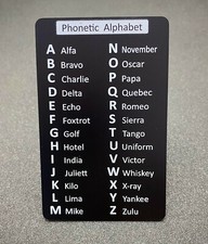 Phonetic alphabet morse code