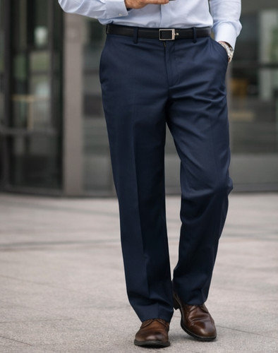 Men navy formal - navy, trousers