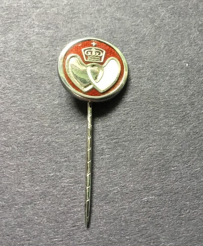 Vintage silver tone enamel - silver,