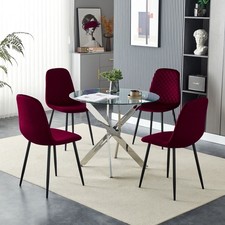 Dining Table and 4 Chairs Set