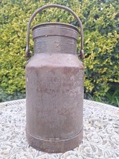 Vintage Milk Churn & Lid B R RICHES EXPRESS DAIRY GREAT YARMOUTH NORFOLK 