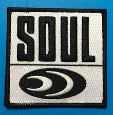 NORTHERN SOUL IRON ON PATCH - SOUL SQUARE - WHITE