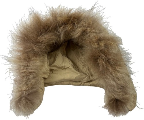 Raccoon fur ruff hood - raccoon,