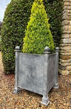 Galvanised  Versailles planter 51 cm sq - Zinc pots & planters