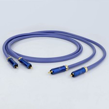 HiFi RCA Cable 6N OCC Audio Signal Interconnect Cable With WBT-0110-Cu Plug