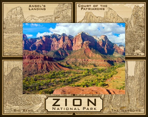 Zion national park points - park, of