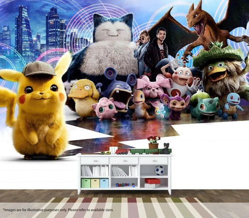 Detective pikachu film wall - detective,