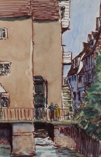 Original pen watercolour - original, &