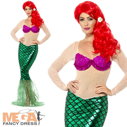 Deluxe mermaid costume ladies - mermaid,
