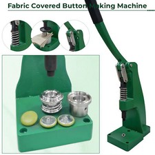 Fabric Covered Button Blue