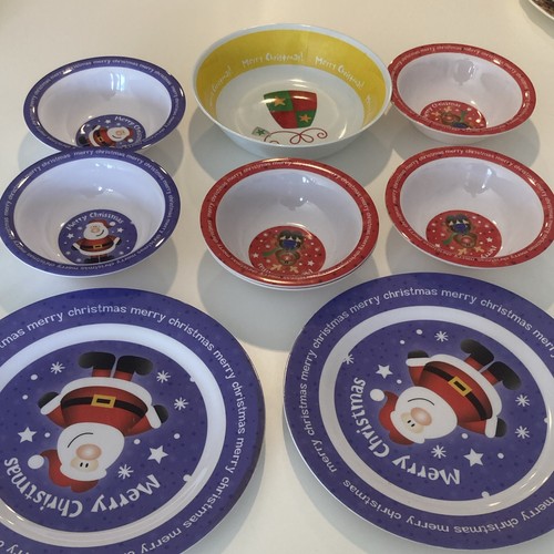 7pc melamine christmas - 7pc,