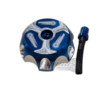 SALE - QBRUS Blue Alloy Fuel Cap - Yamaha YFZ450 Raptor Quad Bike Parts