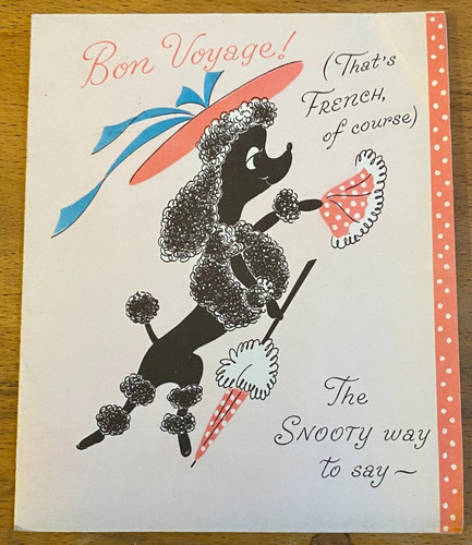 French poodle bon voyage - -,