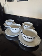 4 X Trade Winds Tableware ‘cappuccino’ Cups & Saucers 
