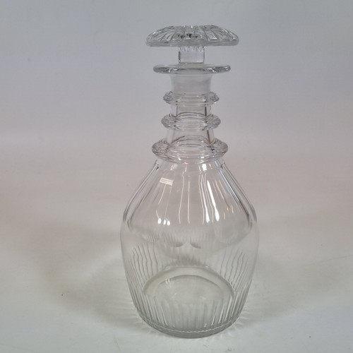 Antique 19thc glass - ring, neck
