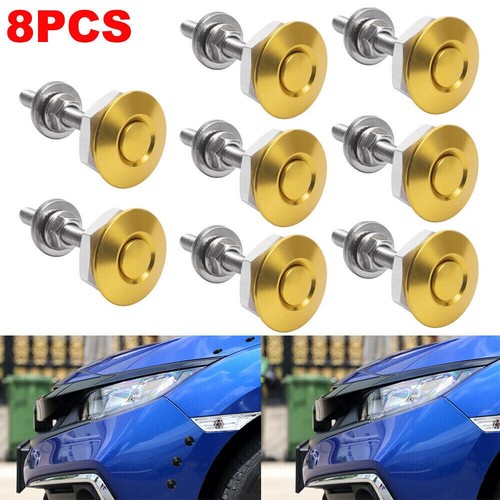 8pcs gold push button - 8pcs,