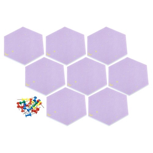 8pcs hexagon felt bulletin - 8pcs,