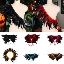 Feather Shawl Lace up Stole