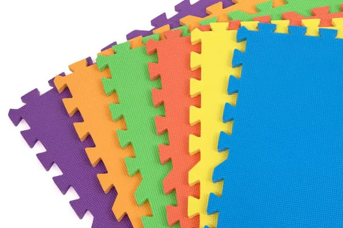 Rainbow foam play mat - foam,