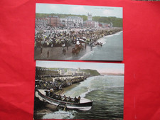Launching of Lifeboat-TEIGNMOUTH-3 Postcards 1900s