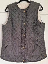 Joules Haylock Heritage Green Reversible Gilet Size 16/18 Check Measurements