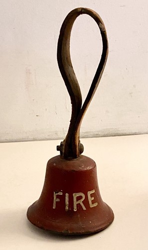 Antique vintage hand - fire, bell
